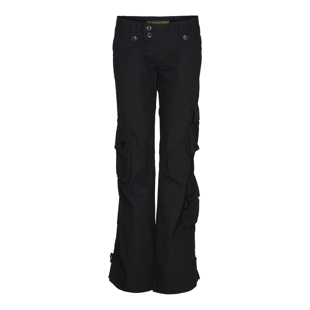 Molecule Low Cut Combats 'Black'-Cargo pants woman-Molecule-Molecule