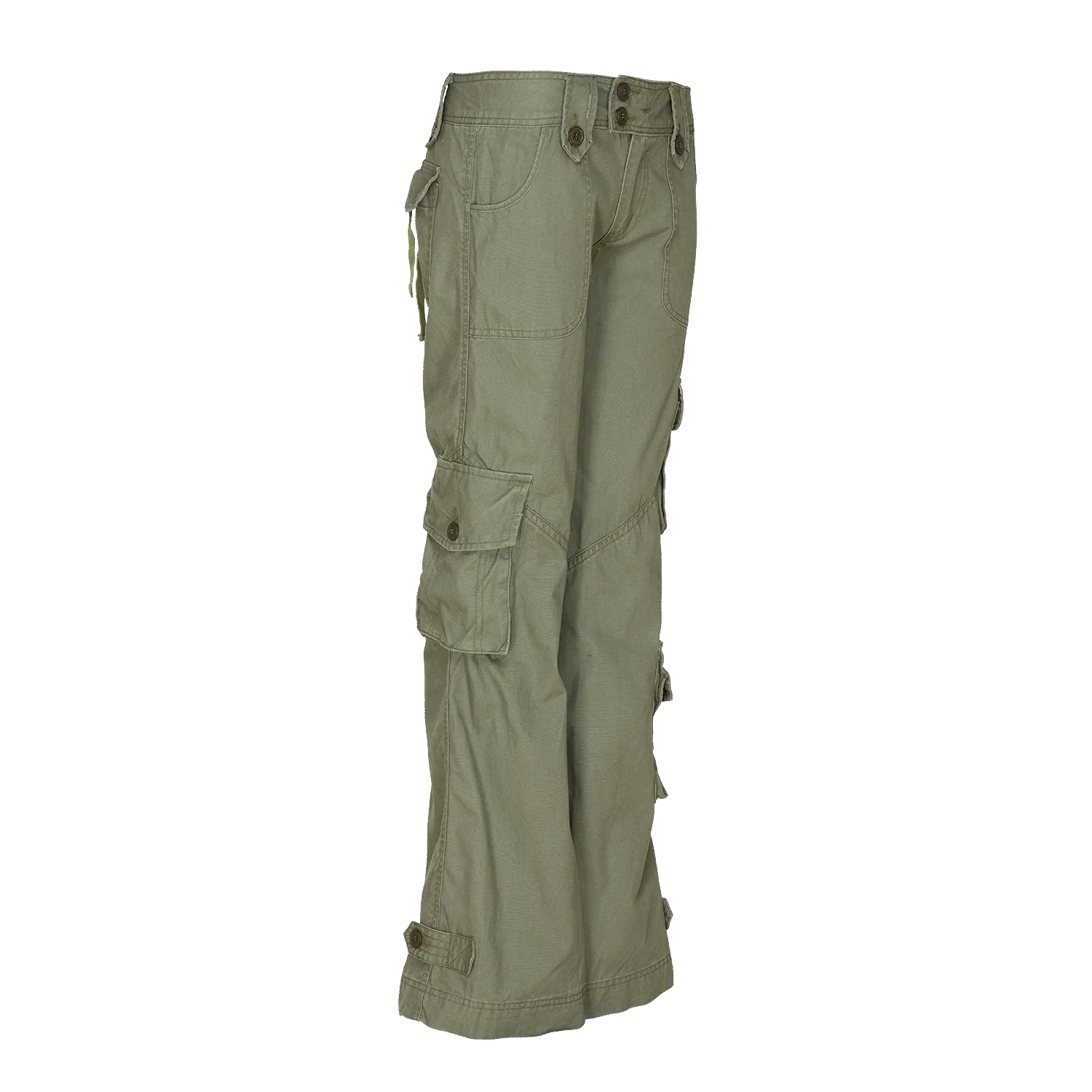 Molecule Low Cut Combats 'Olive Green'-Cargo pants woman-Molecule-Molecule