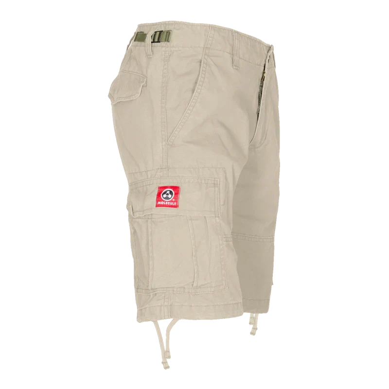 Molecule Shortcuts 'Beige'-Cargo shorts men / woman-Molecule-Molecule