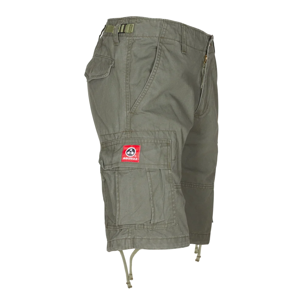 Molecule Shortcuts 'Olive Green'-Cargo shorts men / woman-Molecule-Molecule