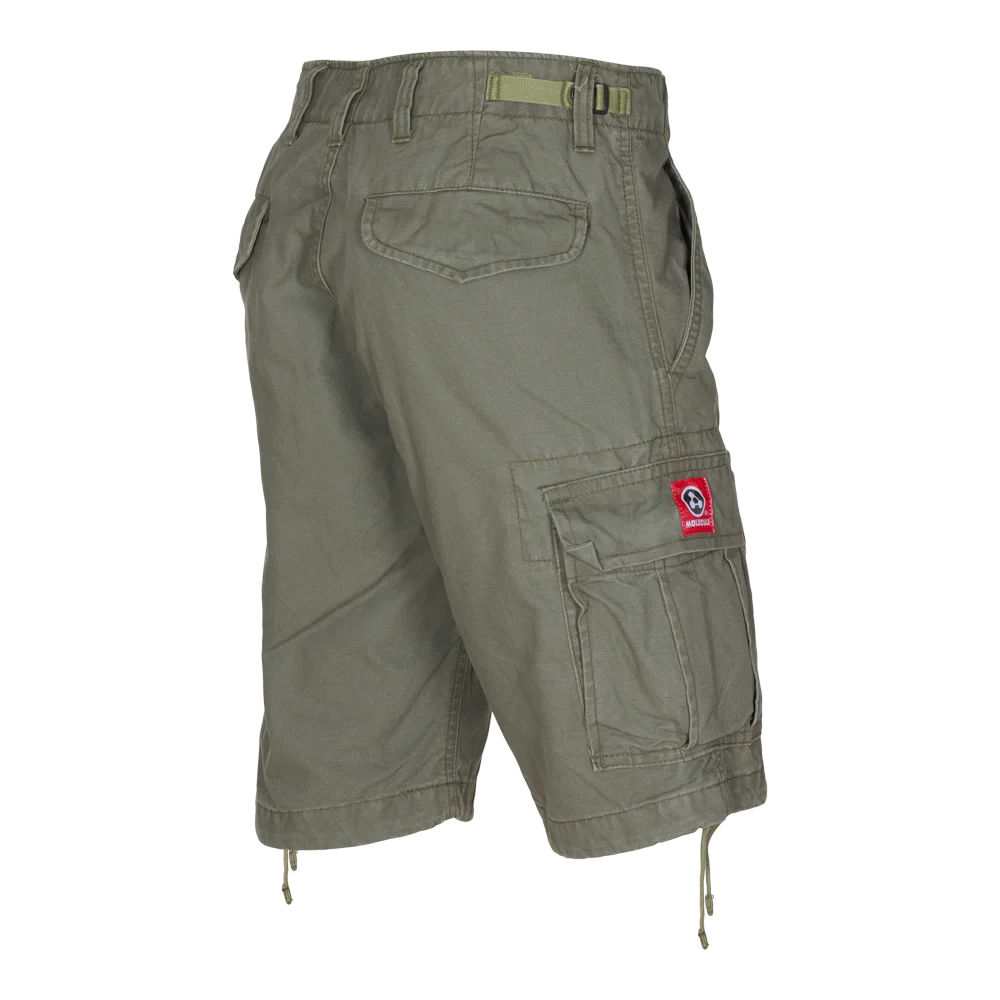 Molecule Shortcuts 'Olive Green'-Cargo shorts men / woman-Molecule-Molecule