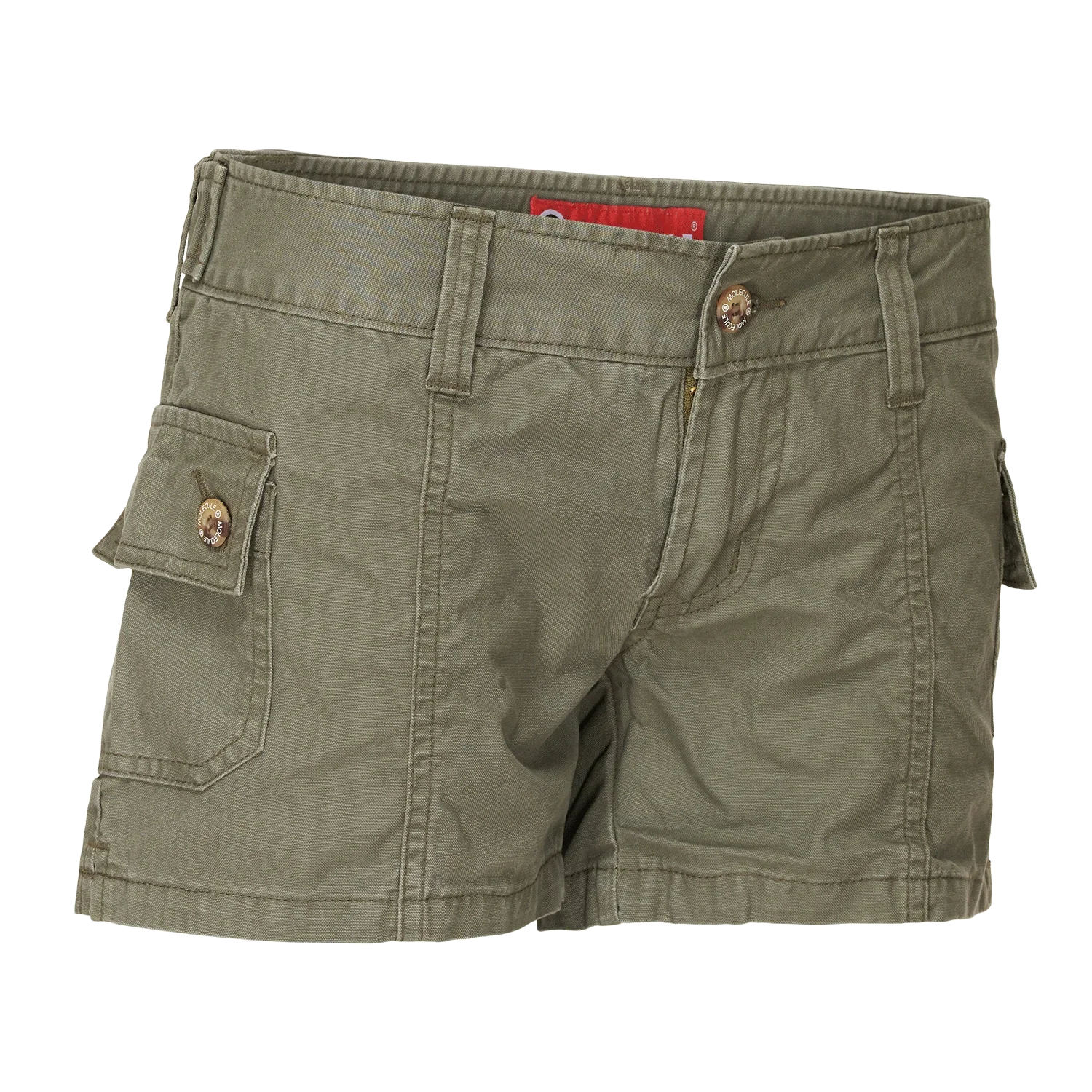 Molecule Wahinis 'Olive Green'-Cargo shorts woman-Molecule-Molecule