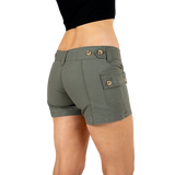 Molecule Wahinis 'Olive Green'-Cargo shorts woman-Molecule-Molecule