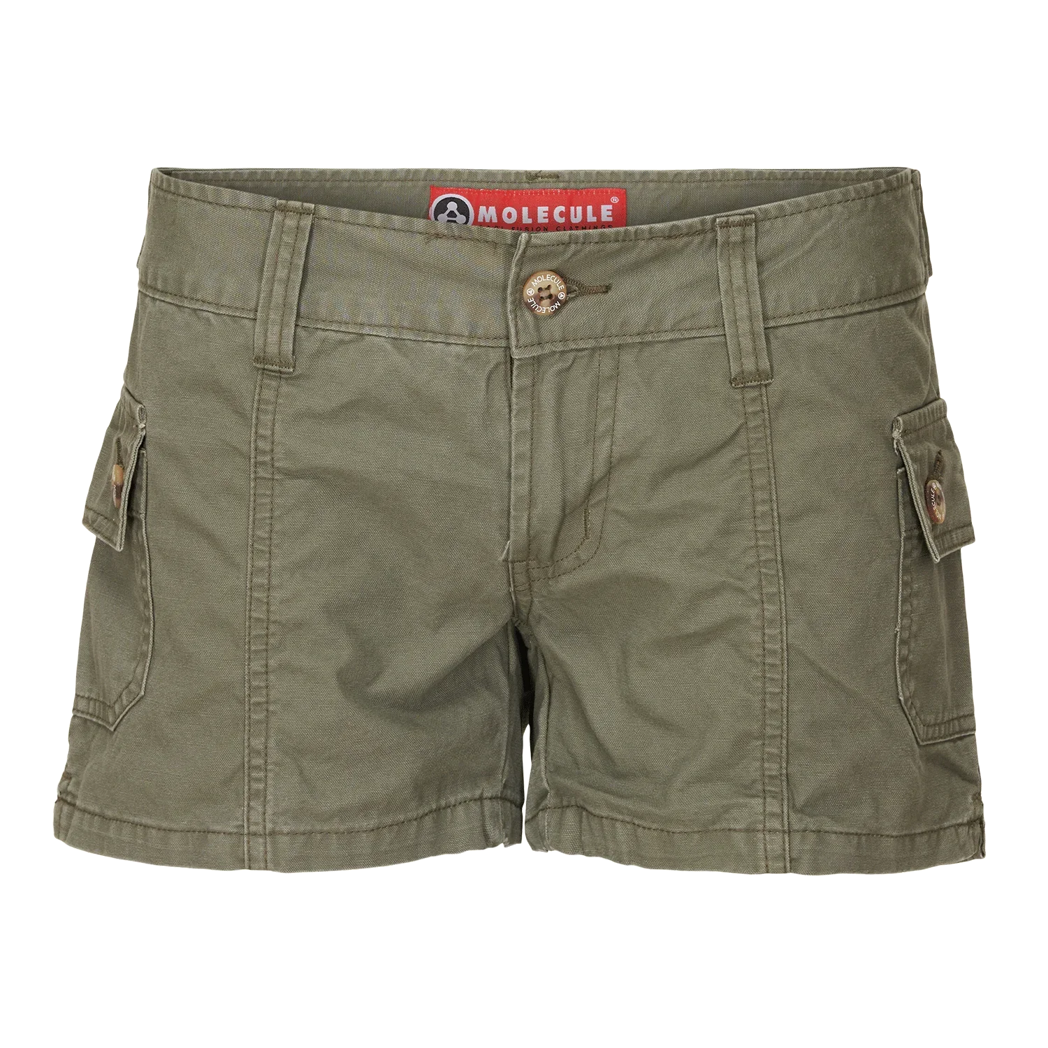 Molecule Wahinis 'Olive Green'-Cargo shorts woman-Molecule-Molecule